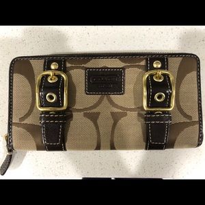 COACH BROWN TAN ORIGINAL WALLET